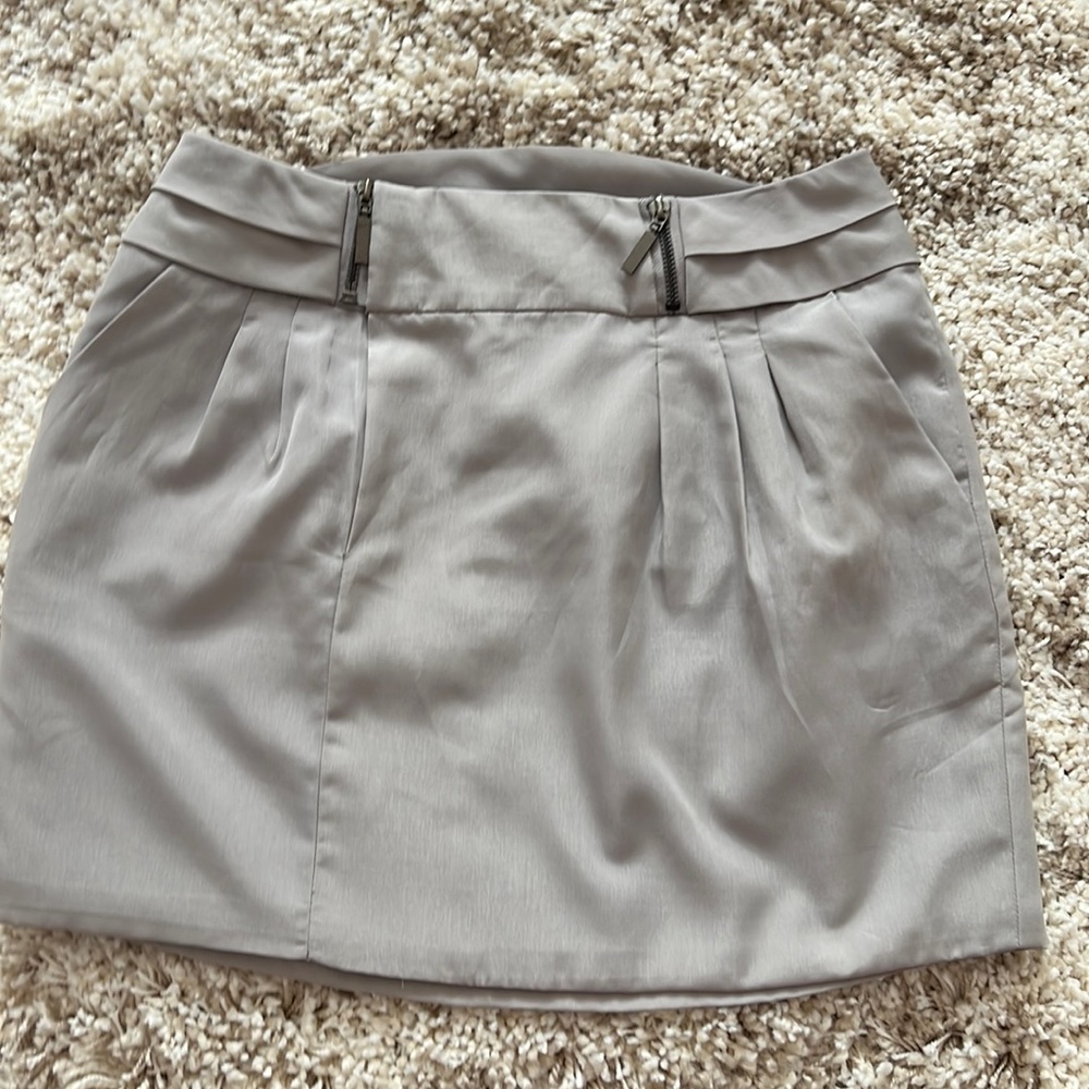 Gray Mini Skirt